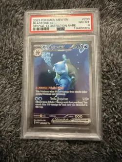2023 Pokemon Mew En-151 #200 Blastoise Ex Special Illustration Rare PSA 8 - Image 1