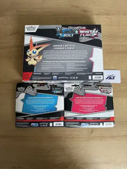 Pokemon Black Bolt & White Flare Tech Sticker Sets, Victini Illustration Set - Image 2