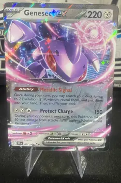 Genesect EX 067/086 Pokemon TCG: S&V: Black Bolt - Double Rare New! ✨ - Image 1