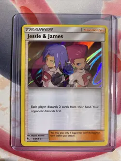 Jessie & James Reverse Holo 58/68 Pokemon Hidden Fates NM - Image 3
