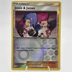 Jessie & James Reverse Holo 58/68 Pokemon Hidden Fates NM - Image 1