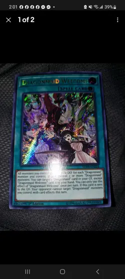 Yugioh! LP Dragonmaid Welcome - MYFI-EN024 - Secret Rare - 1st Edition Lightly P - Image 1