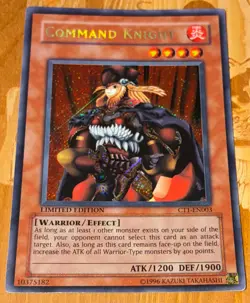 YuGiOh Command Knight CT1-EN003 2004 Collectors Tin Limited Edition Authentic - Image 1