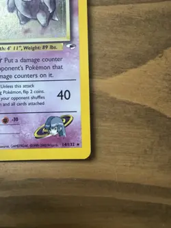 Pokemon Card Gym Heroes 1st Edition Rare Holo Sabrina's Gengar 14/132 WOTC - Image 5