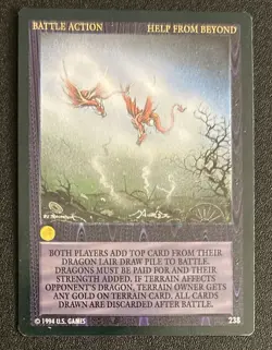 1994 Wyvern Battle Action CCG Help From Beyond Card #238 VG - Image 1