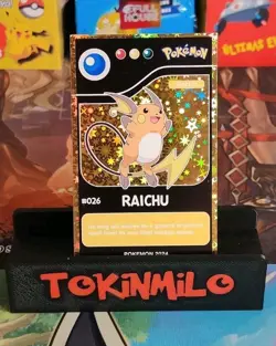 Raichu #26 - Gold Holo - Pokedex Black Kanto 2024 - Pokemon Card - Image 1