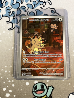 Team Rocket's Meowth 203/182 - SV10: Destined Rivals Pokemon Card NM - Image 1