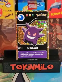 Gengar- Gold Holo - Pokedex Black Kanto 2024 - Pokemon Card - Image 1