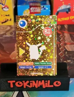 Pikachu - Gold Holo - Pokedex Black Kanto 2024 - Pokemon Card - Image 2