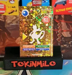 Mewtwo #150 - Gold Holo - Pokedex Black Kanto 2024 - Pokemon Card - Image 2