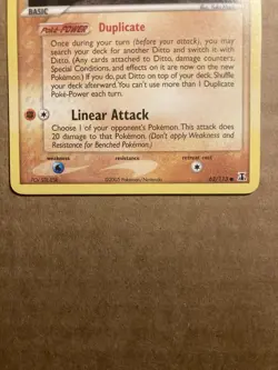 Ditto (Geodude) Pokemon Card Delta Species 62/113 LP - Image 4