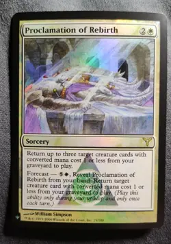 Foil Proclamation of Rebirth Mystery Booster - Magic the Gathering MTG White - Image 1