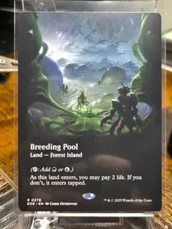 Breeding Pool 0278 Borderless Non Foil Edge Of Eternities EOE MTG Magic - Image 1