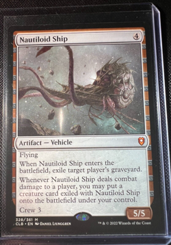 MTG Nautiloid Ship CLB 328 Mythic Commander Legends Battle for Baldur's Gate NM - Image 1