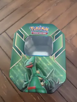 Pokemon 2016 TCG Triple Power Sceptile EX Empty Tin - Image 1
