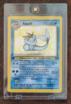 Carte Pokemon Aquali 12/64 HOLO Jungle - Edition 1 - FR - CGA Grading 8,5/10 - Image 1