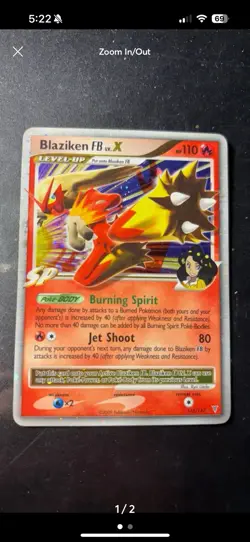 Blaziken FB LV.X Holo Mod Play Supreme Victors 142/147 (Rare Trainer Pokemon) - Image 1