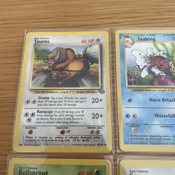 Jungle Bundle x8 Pokemon Collectible Cards Near Mint In Sleeves 1999 - Image 2