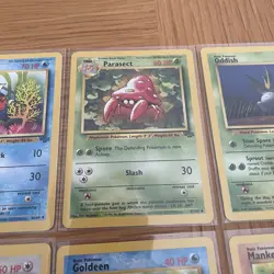 Jungle Bundle x8 Pokemon Collectible Cards Near Mint In Sleeves 1999 - Image 4