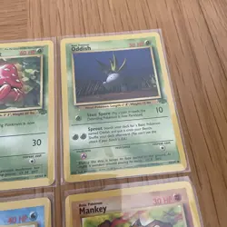 Jungle Bundle x8 Pokemon Collectible Cards Near Mint In Sleeves 1999 - Image 5