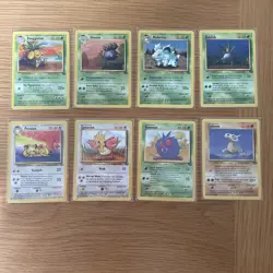 Jungle Bundle x8 Pokemon Collectible Cards Near Mint In Sleeves 1999 - Image 1