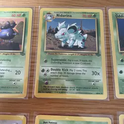Jungle Bundle x8 Pokemon Collectible Cards Near Mint In Sleeves 1999 - Image 4