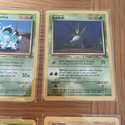 Jungle Bundle x8 Pokemon Collectible Cards Near Mint In Sleeves 1999 - Image 5