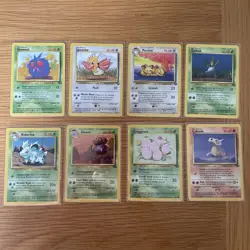 Jungle Bundle x8 Pokemon Collectible Cards Near Mint In Sleeves 1999 - Image 1