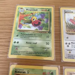 Jungle Bundle x8 Pokemon Collectible Cards Near Mint In Sleeves 1999 - Image 2