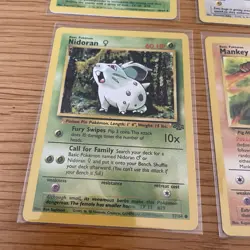 Jungle Bundle x8 Pokemon Collectible Cards Near Mint In Sleeves 1999 - Image 3