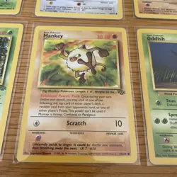 Jungle Bundle x8 Pokemon Collectible Cards Near Mint In Sleeves 1999 - Image 4