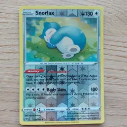 Pokemon TCG Snorlax 131/185 NM Reverse Holo Vivid Voltage Sleeping Bear - Image 1