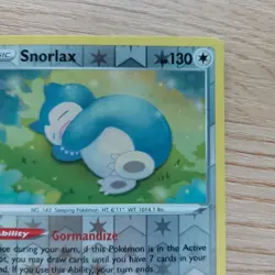 Pokemon TCG Snorlax 131/185 NM Reverse Holo Vivid Voltage Sleeping Bear - Image 4