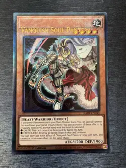 YuGiOh! Vanquish Soul Panthera RA04 - Error Misprint Name Shift 1st Edition NM - Image 2