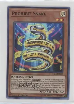 Super Rare - Prohibit Snake 1st Ed. YuGiOh Fists of the Gadgets #FIGA-EN038 - Image 1