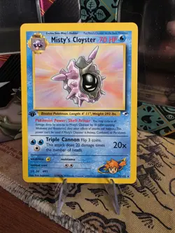 Pokemon Card Misty's Cloyster Gym Heroes 1st Edition 29/132 NM - Image 1