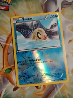 Feebas 27/124 - LP REVERSE HOLO BW Dragons Exalted - Pokemon 2012 TCG Card - Image 1
