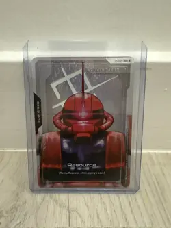 Gundam Card Game GD01 Newtype Rising Char's Zaku II Resource R-005 C+ Foil - Image 1