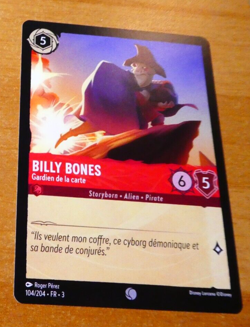 LORCANA TRADING CARD GAME TCG DISNEY CHAPITRE 3 CARTE BILLY BONES 104/204 FR NM - Image 1