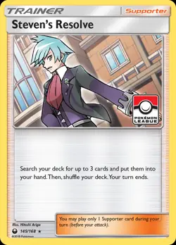 Steven's Resolve 145/168 Rare Holo | Celestial Storm | Pokemon Card - Image 1