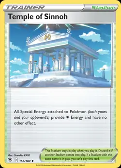 Temple of Sinnoh 155/189 Uncommon | Astral Radiance | Pokemon Card - Image 1
