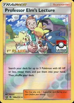 Professor Elm's Lecture 188a/214 Uncommon | Lost Thunder | Pokemon Card - Image 1