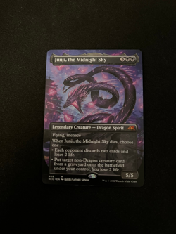 Junji, the Midnight Sky - Borderless, NM-Mint, English Kamigawa: Neon Dynast MTG - Image 1