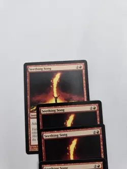 Mtg Value Lot 400+Magic The Gathering Seething Song , Goblin Chieftain Lp-mp - Image 5