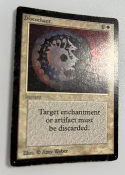 MTG 1X Disenchant X1 Limited Edition Beta Magic - HP - Image 2