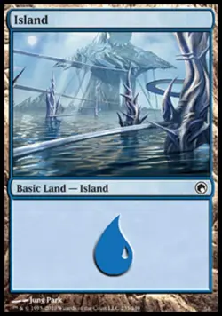 Island (235) -Foil Light Play MTG Scars of Mirrodin - Image 1