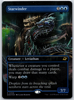 Edge Of Eternities Starwinder 306 Borderless Foil MTG - Image 1