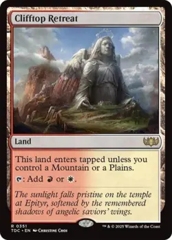 Clifftop Retreat - Light Play MTG Commander: Tarkir: Dragonstorm - Image 1