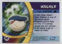 Wailmer Topps Pokemon Advanced Challenge #83 2004 - Image 2