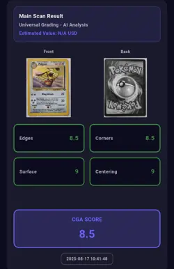 Carte Pokemon Roucarnage 8/64 Holo - Jungle - EN - CGA Grading 8,5/10 - Image 2